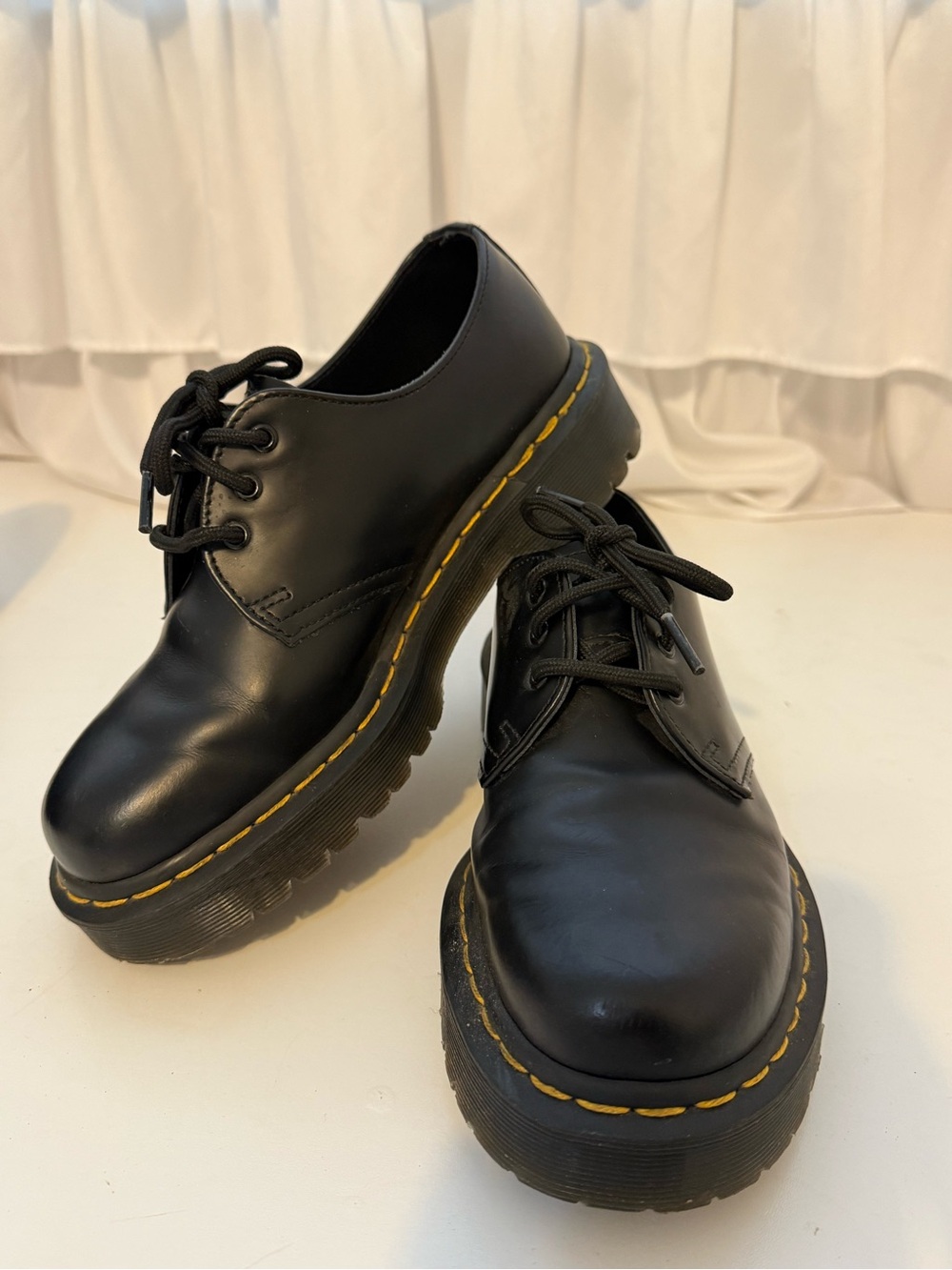 Dr. Martens 1461 Bex Black Leather Platform Oxford Shoes Women’s 7 EU 38